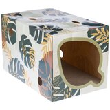 TIAKI Nature tunel za mačke s uzorkom lišća - Š 30 x V 30 x D 40 cm | shoptok.hr