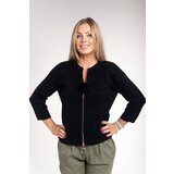 MINORITY Black soft sweater with zipper closure | ePonuda.com