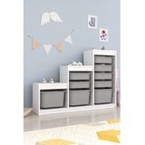 Hanah home višenamenska komoda swiss white grey | ePonuda.com