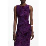 Desigual WOMEN&#39;S LONG PURPLE DRESS Cene