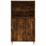  Visoka komoda dimljenog hrasta 60x36x110 cm konstruiranog drva | shoptok.hr