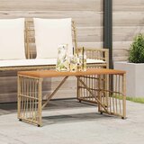 Vanjski stol Prirodna 80 x 40 x 40 cm Čelik i Poli Ratan | shoptok.hr