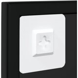  Zidna ogledala 2 kom crna 100x60 cm metalna | shoptok.hr