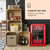 Klarstein PopLife, hladilnik za pijače, 115 l, 0 - 10 °C, retro dizajn, rdeč Cene