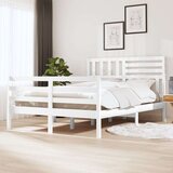  Posteljni okvir bel iz trdnega lesa 120x200 cm, (20643316) | Shoptok.si