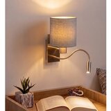  Brilagi - LED fleksibilna zidna lampa NUBILA 1xE27/25W/230V+LED/3W hrom/svetlosiva | Eponuda.com