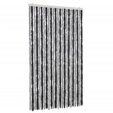  Zastor protiv muha sivo-crni 100 x 230 cm od šenila | shoptok.hr