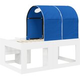 Krevet s Tunnels 4 pcs Bijela i plava Konstruirano drvo | Eponuda.ba