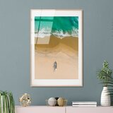 WALLXPERT UV-1072 - 30 x 45 Multicolor Decorative Tempered Glass Painting