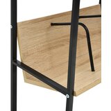 Police za knjige s 2razine crni i boja hrasta 52x28x59cm drvene | Eponuda.com