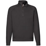 Fruit Of The Loom Black Men's Zip Neck Sweatshirt Cene