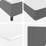 Box postelja s predpomikom z vzmetnico svetlo siva 100x200 cm kordurojska tkanina, (22084083) | Shoptok.si