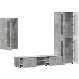 Set TV komoda FLORIN 3 pcs Betonski sivi Konstruirano drvo | Eponuda.ba