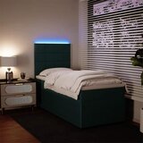 Box spring krevet s madracem tamnozeleni 90x190 cm baršunasti | shoptok.hr