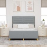  Krevetna konstrukcija Svjetlosiva 140 x 190 cm tkanina | shoptok.hr