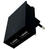 Swissten punjač za AC220, 2xUSB, 3.1A, SMART IC, držač, crni | shoptok.hr