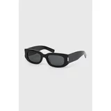 Saint Laurent Sončna očala črna barva, SL 697