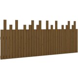 Maison Chic stensko posteljno vzglavje - vzglavna omarica - nočna omarica medeno rjavo 204x3x80 cm borovina, (21706705) | Shoptok.si