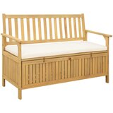  Klupa za pohranu s jastukom s pohranom 120 x 63 x 84 cm | shoptok.hr