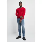 Medicine Pamučni pulover za muškarce, boja: crvena, lagani
