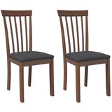 Maison Chic Jedilni stoli - Vzorci stoli z blazinami 2 kosa Brown Solid Wood Rubber A1472, (22031234) Cene
