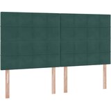  s madracem i skladištem Tamnozelena 160 x 200 cm Baršun | shoptok.hr