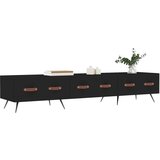 TV omarica črna 150x36x30 cm inženirski les, (20912275) | Shoptok.si