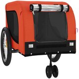 Prikolica Kolesarska prikolica za hišne ljubljenčke oranžna in črna, (21158159) | Shoptok.si