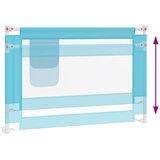  Sigurnosna ograda za dječji krevet plava 100 x 25 cm od tkanine | shoptok.hr