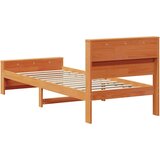  Konstrukcija postelje Voščeno rjava 90 x 190 cm Trdna borovina, (5000069345) | Shoptok.si