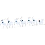  LED Riječni jeleni 7 pcs Srebrno tkanina | shoptok.hr