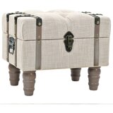  3-dijelni set klupa za pohranu 112x37x45 cm od drva i čelika | shoptok.hr