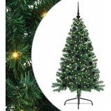  Umjetno predsvijetljeno božićno drvce Zelena 150 cm PVC i metal | shoptok.hr