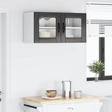 Zidni stakleni ormar Crna 80 x 31 x 40 cm Konstruirano drvo | shoptok.hr