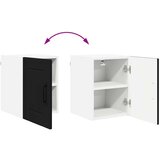 vidaXL Stenska kuhinjska omarica Črna 30 x 31 x 40 cm Konstruiran les | Shoptok.si