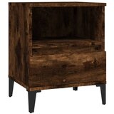 Maison Chic Nočna omarica - Nočna miza dimljeni hrast 40x35x50 cm, (21689080) Cene