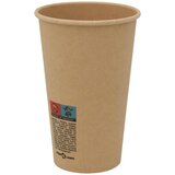  Papirnate šalice za kavu 1000 kom 16 oz 400 ml smeđe | shoptok.hr