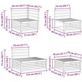  Set vanjskih sofa 5 Komad Prirodna Čvrsto drvo akacije | shoptok.hr