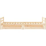vidaXL Okvir za dječji krevet s ladicama 90x200 cm od masivne borovine | shoptok.hr