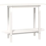 Konzolni stol bijeli 110 x 40 x 80 cm od masivne borovine | shoptok.hr