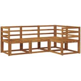  Set vanjskih sofa 4 pcs Prirodna Čvrsto drvo akacije | shoptok.hr