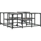 vidaXL klubska mizica siva sonoma 91x91x40 cm inženirski les | Shoptok.si