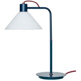 Hübsch Modrozelena namizna svetilka s steklenim senčilom (višina 44 cm) Spot – | Shoptok.si