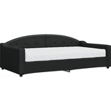  Dnevni krevet s madracem crni 100 x 200 cm od tkanine | shoptok.hr