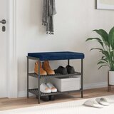  Jastučić za klupu Plišani kord Mornarsko plava Dubina 35 cm | shoptok.hr