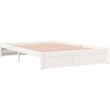  Posteljni okvir bel iz trdnega lesa 160x200 cm, (20643084) | Shoptok.si