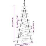vidaXL Božićno drvce s 30 LED svjetlima Prirodna 90 cm Masivni jasen | shoptok.hr