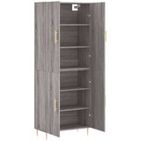 vidaXL Visoka komoda siva sonome 69 5x34x180 cm od konstruiranog drva | shoptok.hr