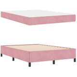  Krevetna konstrukcija s madracem Ružičasta 140 x 190 cm tkanina | shoptok.hr