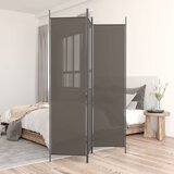 Sobna pregrada s 3 panela antracit 150 x 220 cm od tkanine | shoptok.hr